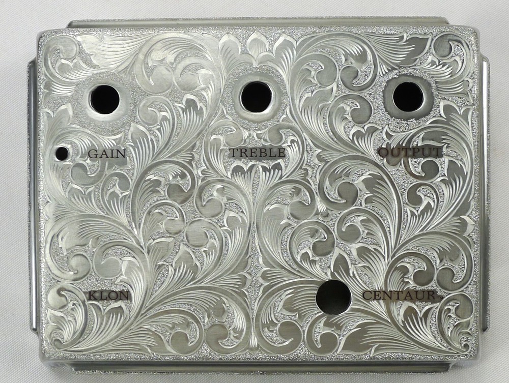 Aluminum Hand Carved Overdrive Effects Pedal Project Box Case With Knobs NH