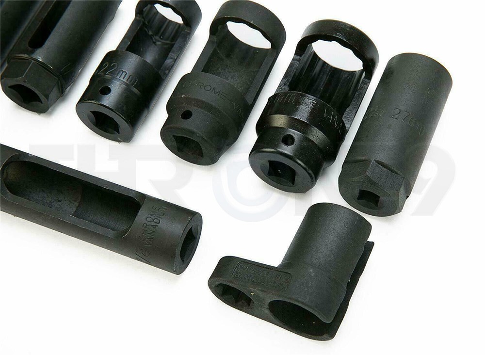 02 O2 Oxygen Sensor Socket Set – 10PCS O2 Sensor Socket Set Sensor Removal Tool