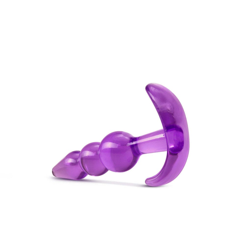 Blush B Yours -Triple Beaded See Through Soft Flexible Easy Insertion Butt Plug