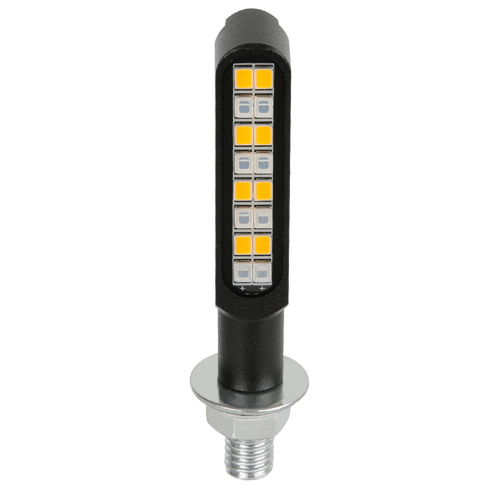 Motorcycle LED Turn Signal Light Sequential Flowing Amber Red Tail Light Blinker