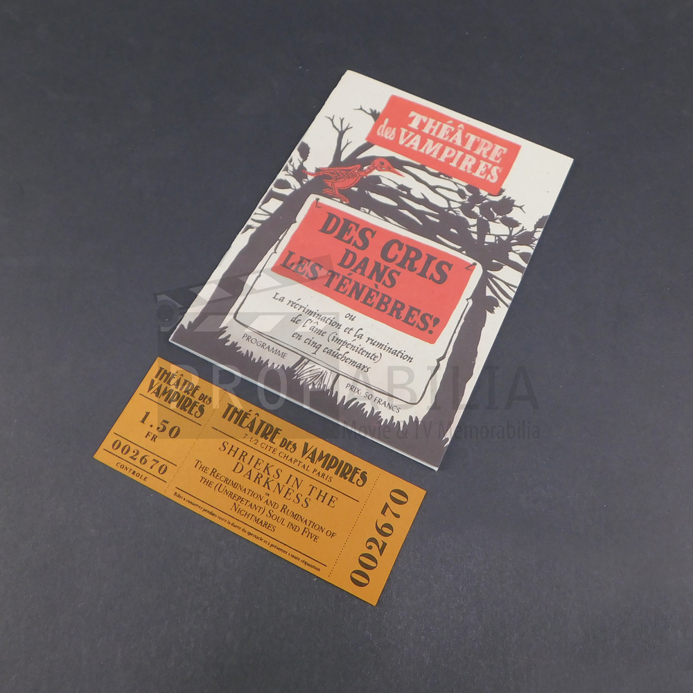 INTERVIEW WITH THE VAMPIRE Programme + Ticket S2E2 Original TV Prop (2234-3237)