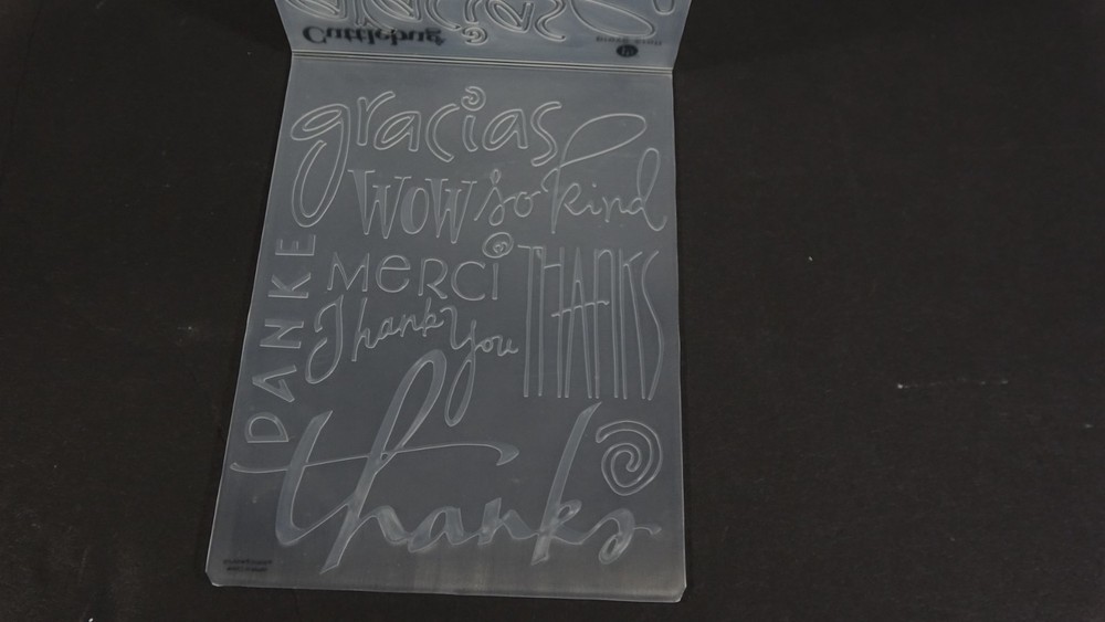 Cuttlebug Provo Craft Embossing Folder Thanks 37-1134