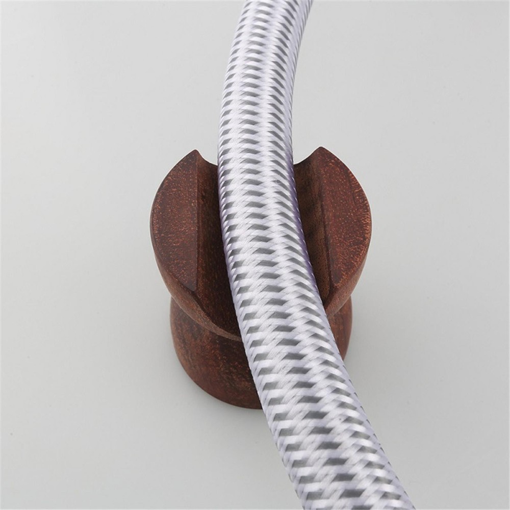 45mm HiFi Rose Wood Speaker Insulation Wire Holder Bracket Support Cable Stand C