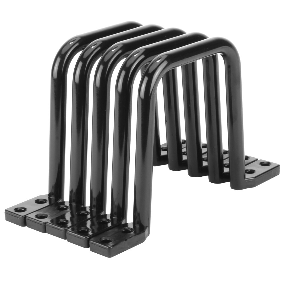 Construct Pro D Ring Cable Organizers (3.25” x 3.25”, 5 Pack, Black)
