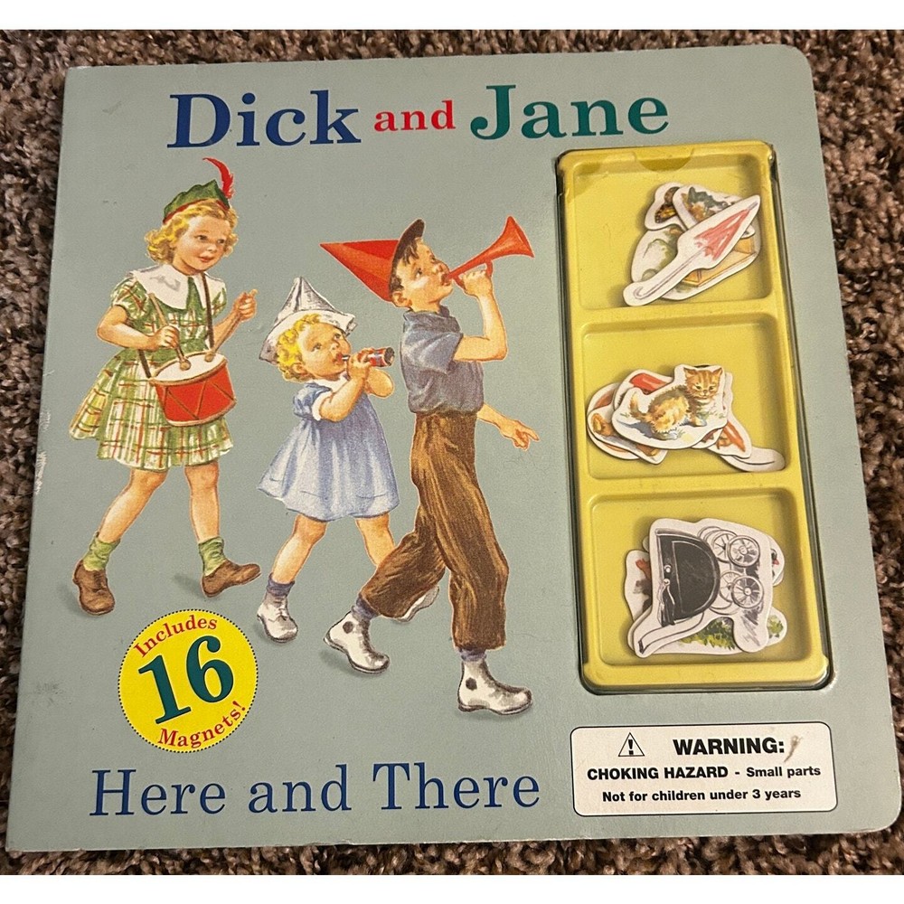 Here and There Dick and Jane Magnet Board Book