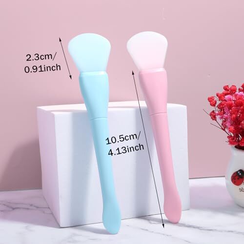 2PCS Silicone Face Mask Brushes Flexible Mask Applicator Brushes Applying Fa...