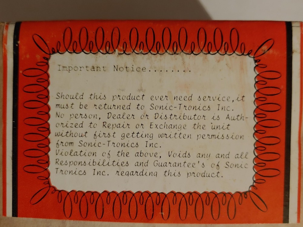 VTG - EMPTY BOX for Sonic-Tronics - Solid State Glow Plug Ignition power panel