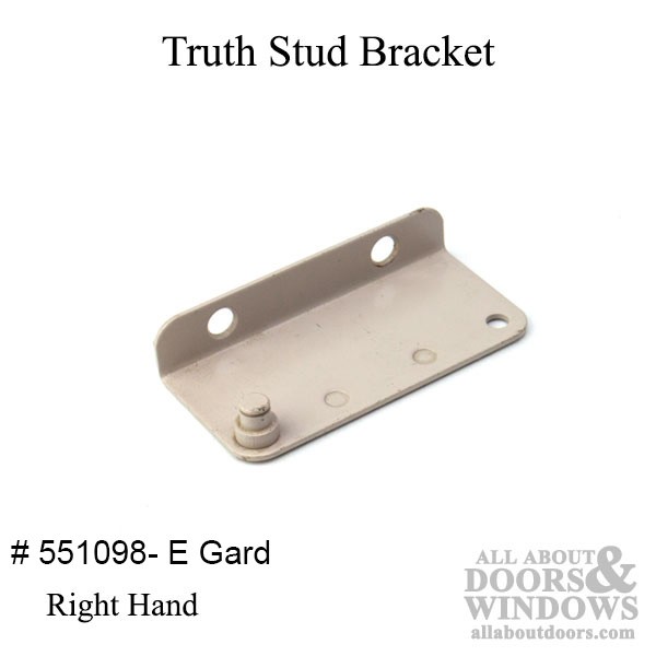 Truth Stud Bracket #20629 Right Hand Yellow Dichromate