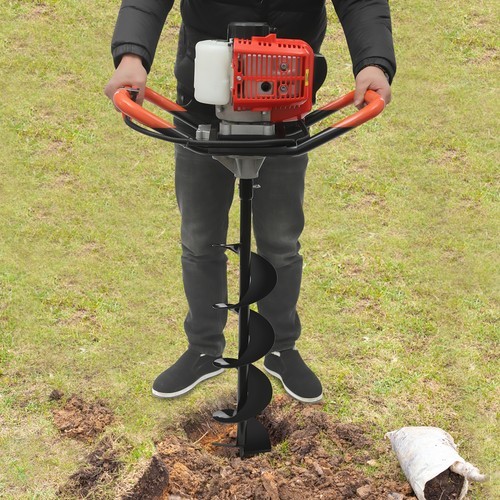 2.3HP Earth Auger Digging Drill Machine Kit Post Hole Digger with 3 Drill Bits