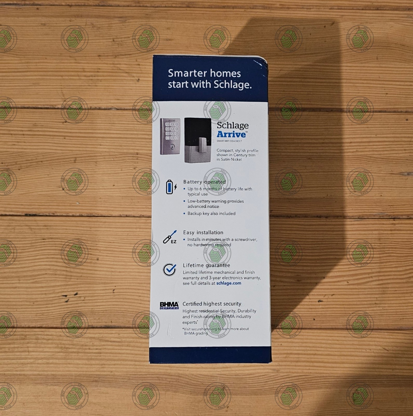 Schlage Arrive - Century Satin Nickel - Smart Wifi Deadbolt Lock *NEW & SEALED*