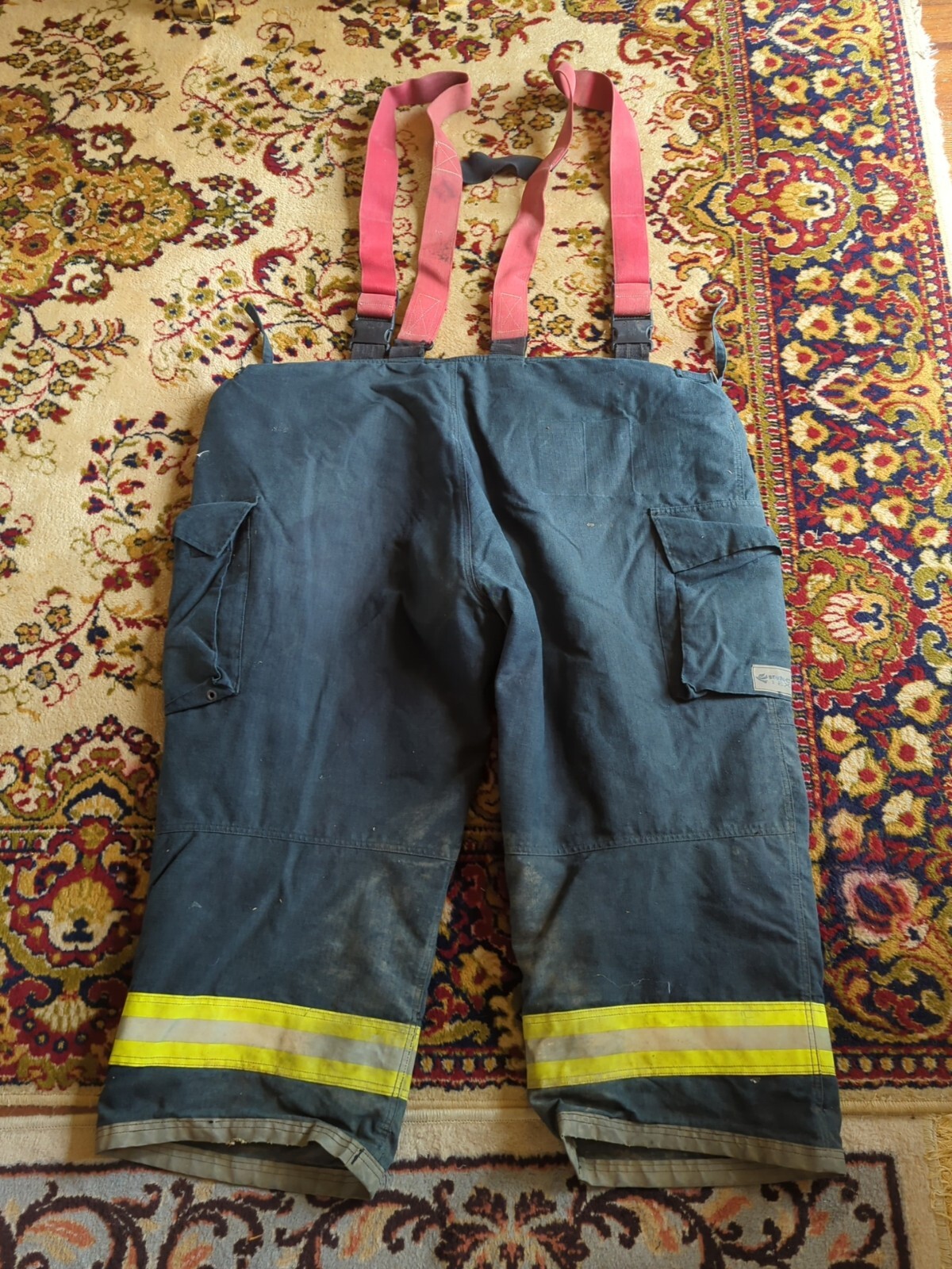 Retired Firefighter Gear Turnout Pants FIRE USED Size 56 X 26 See Pics
