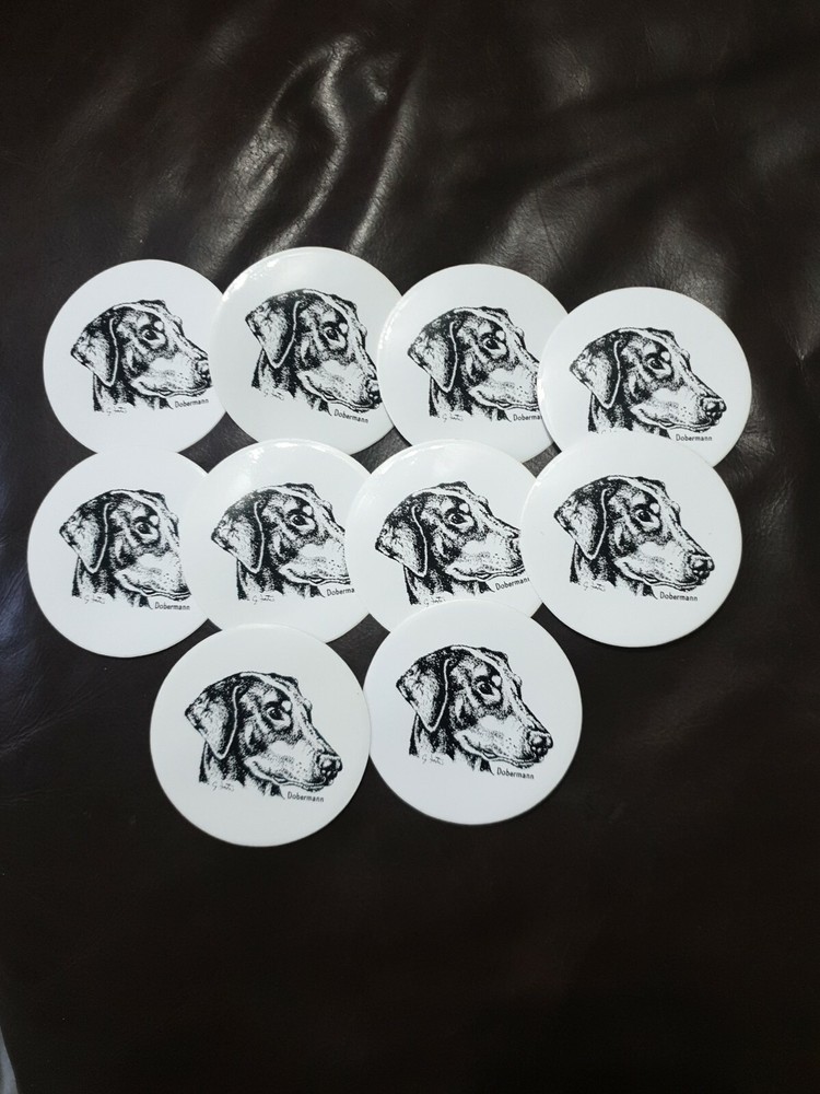 Dobermann set -  Stickers x 10