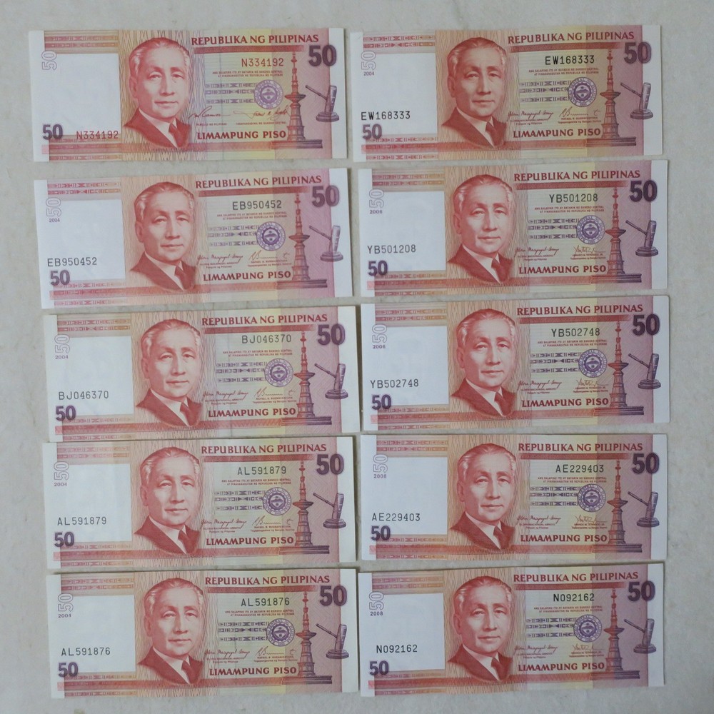 Philippines 50 Pesos (10 PCS)