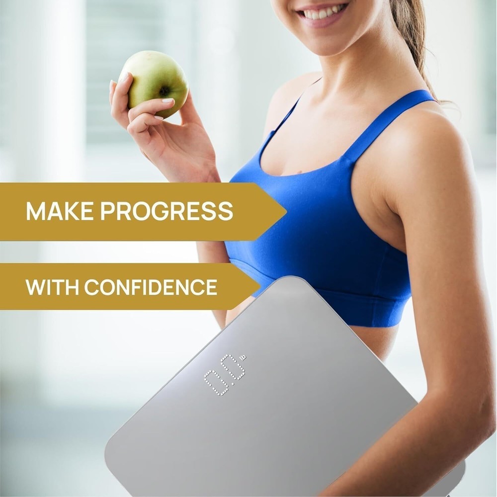 Bathroom Scale Highly Accurate Digital Bathroom Body Scale Includes Batteries