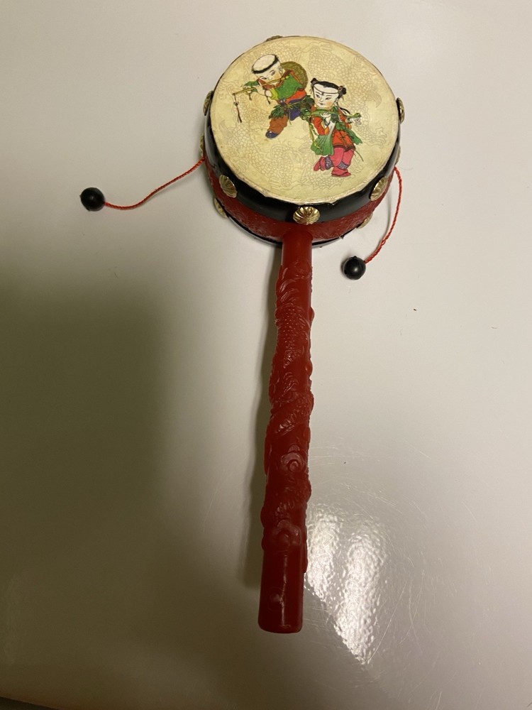 Vintage Chinese Rattle Drum