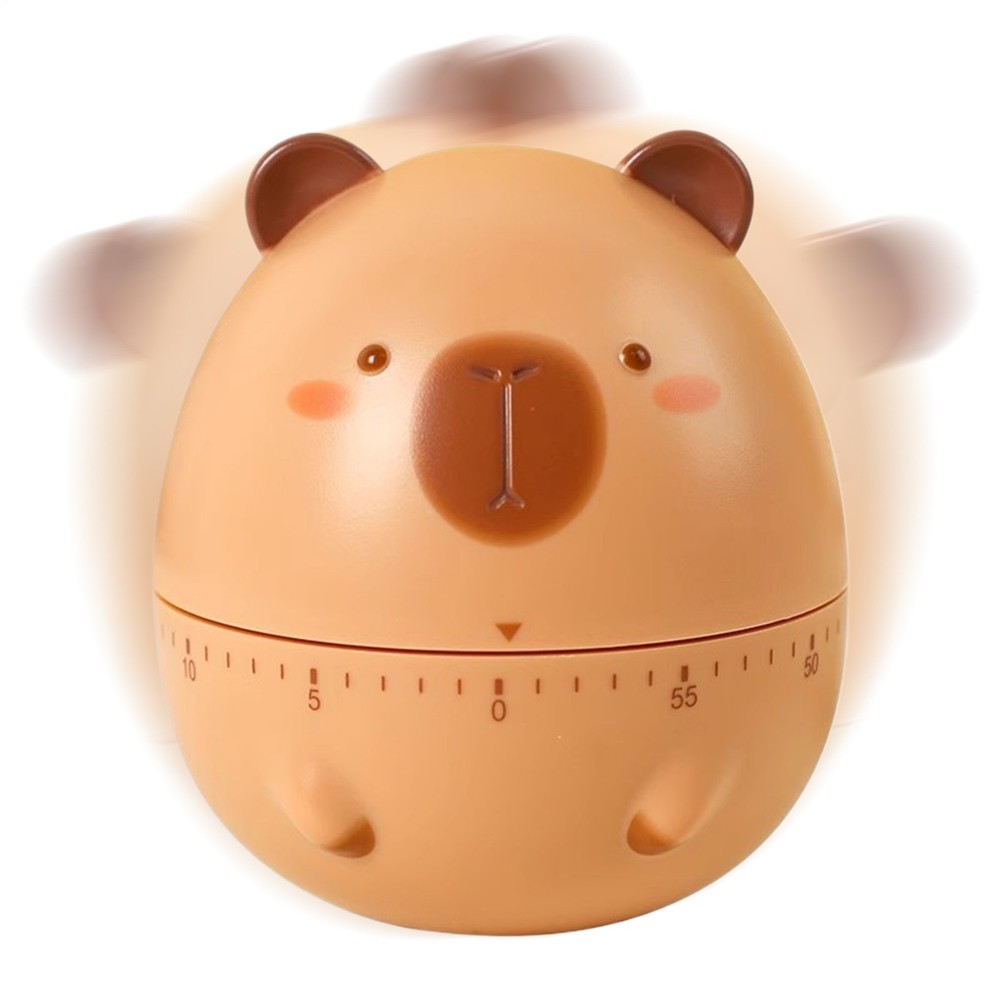 1Pc Capybara Kitchen Timer Mechanical Kitchen Timer Animal Shaped Clock Alarm