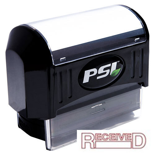 RECEIVED Pre-Inked PSI Rubber Stamp (RED)