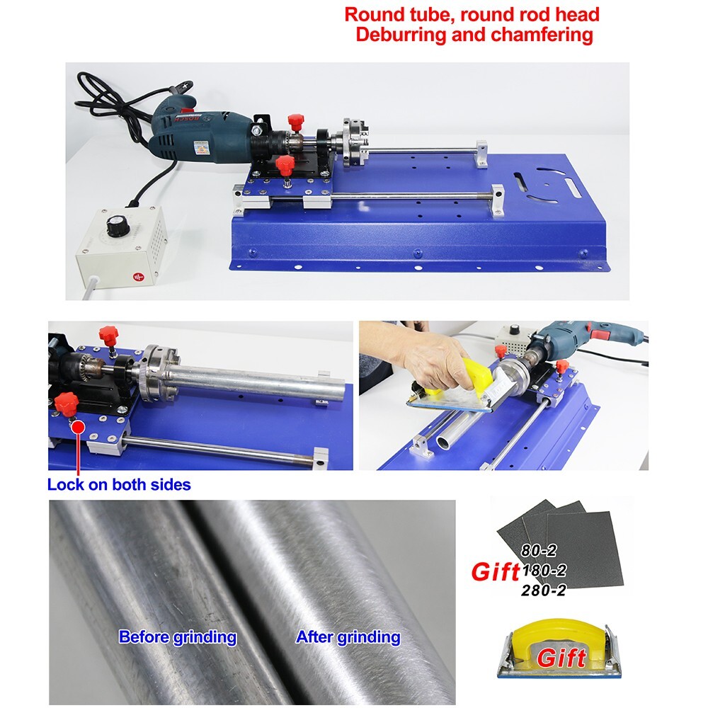 Small Metal Pipe Rod Multifunctional Processing Machine for Drawing Polishing