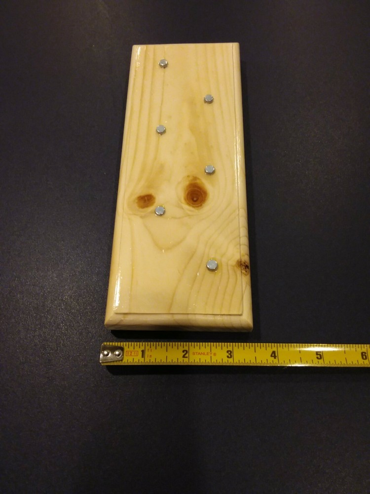 KNIFE DISPLAY STAND, SOLID NORTHERN WHITE PINE.