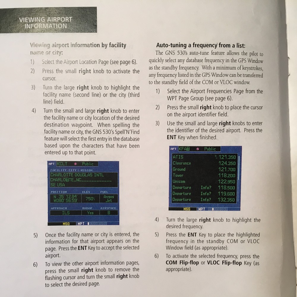 Garmin GNS-530(A) Quick Reference Guide