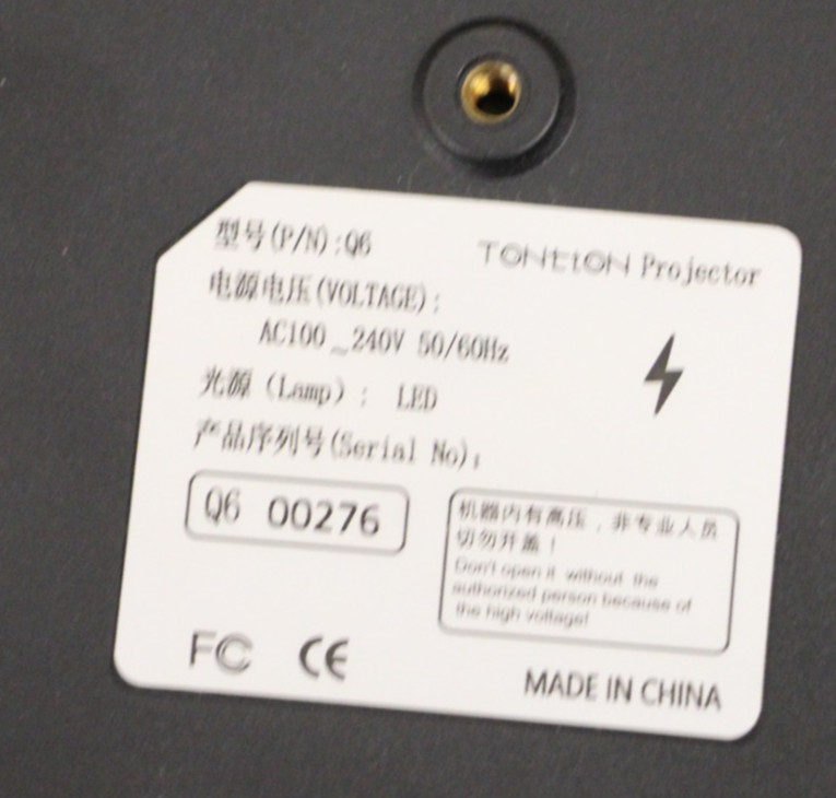 Projector Tontion 3500 Lux Full HD Mini Projector
