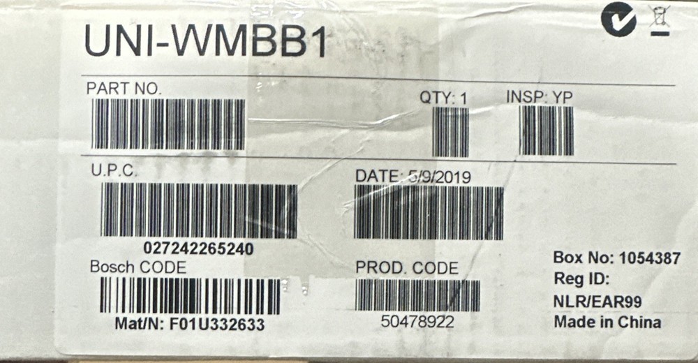 NEW SONY UNI-WMBB1 Pole & Wall Mount Adapter Bracket & Wiring Junction Box