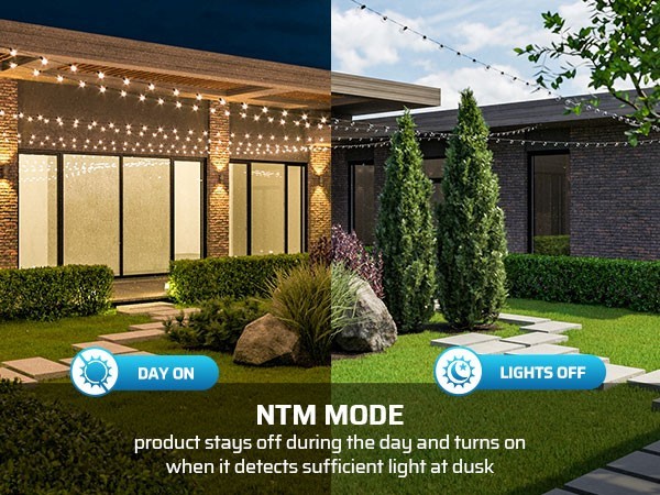 DEWENWILS Motion Sensor Plug Outdoor 50FT Detection 4 Modes Weatherproof