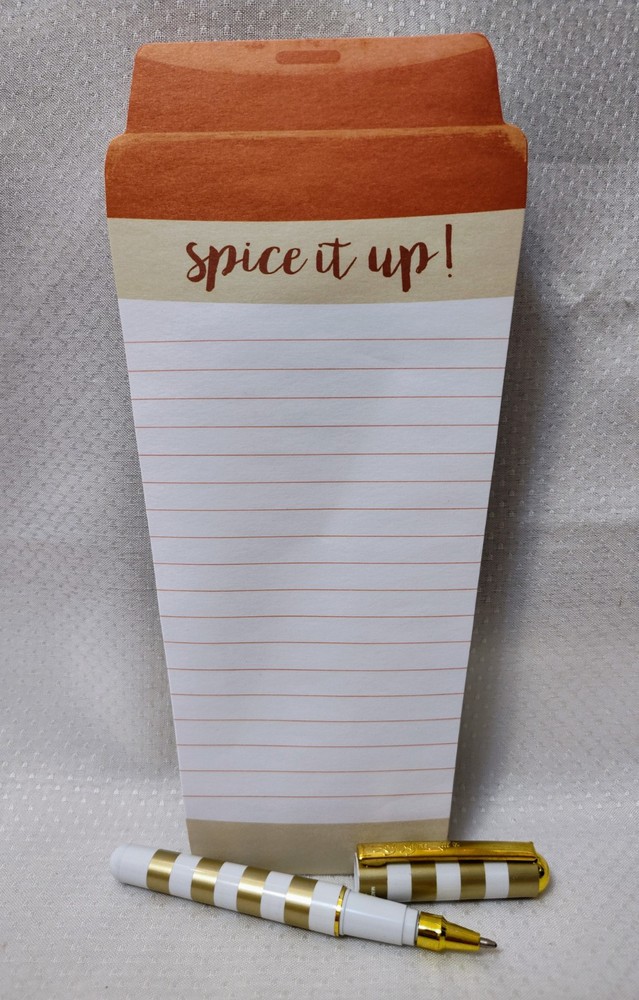 Lady Jayne Coffee Cup Theme Notepad*Matching Pen*Memos*Notes*New!