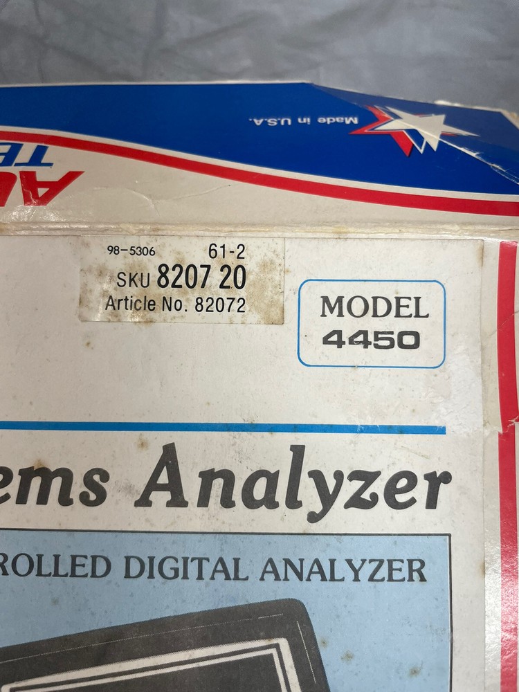 KAR CHECK MODEL 4450 ENGINE SYSTEM Analyzer
