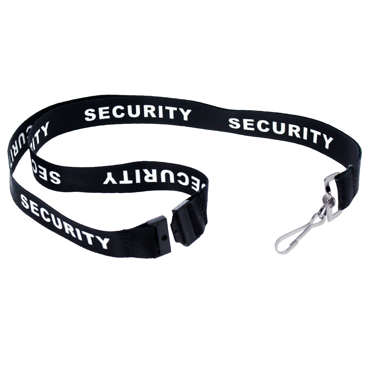 SECURITY Lanyard Keychain with Breakaway Clasp and ID Badge Clip for Personnel