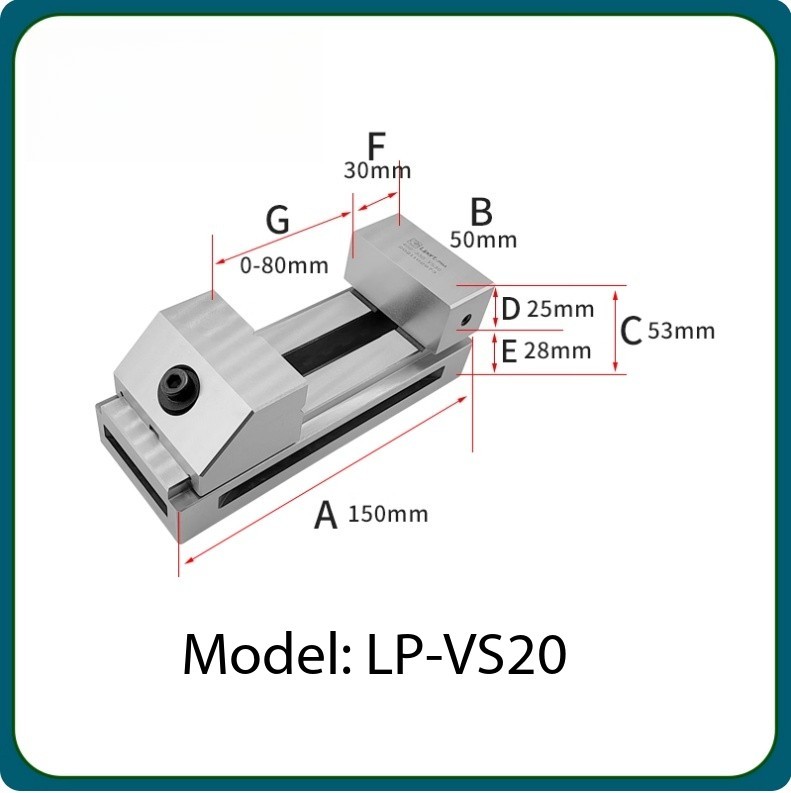 Small High-Precision Manual Quick-Action Parallel-Jaw Grinding Machine