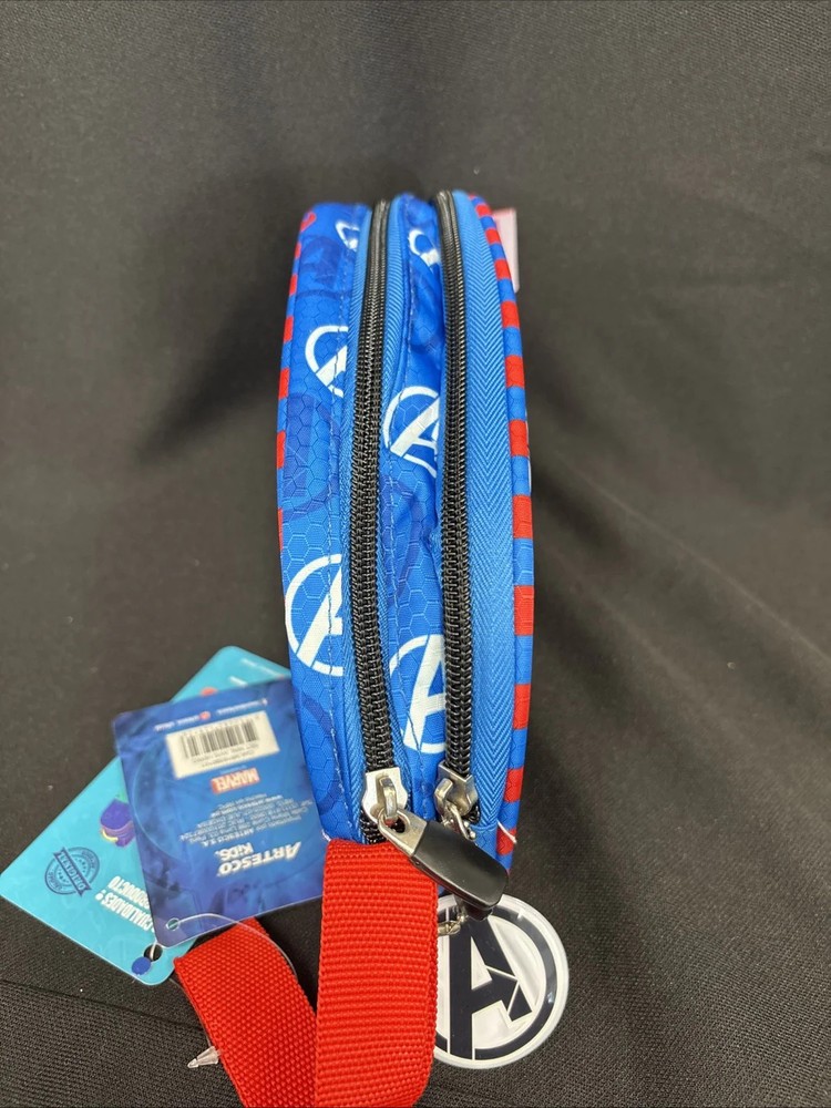 Marvel Heroes 2 Zip Compartment Pencil Case