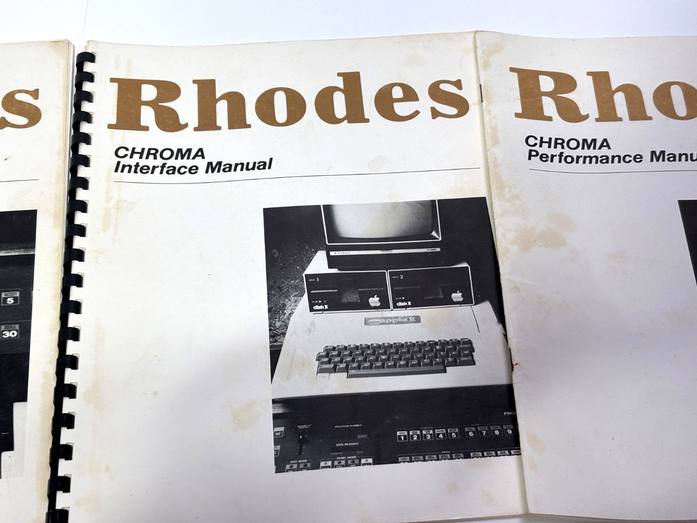 Vintage Rhodes Chroma Binder + Manuals – Programming, Interface & Performance