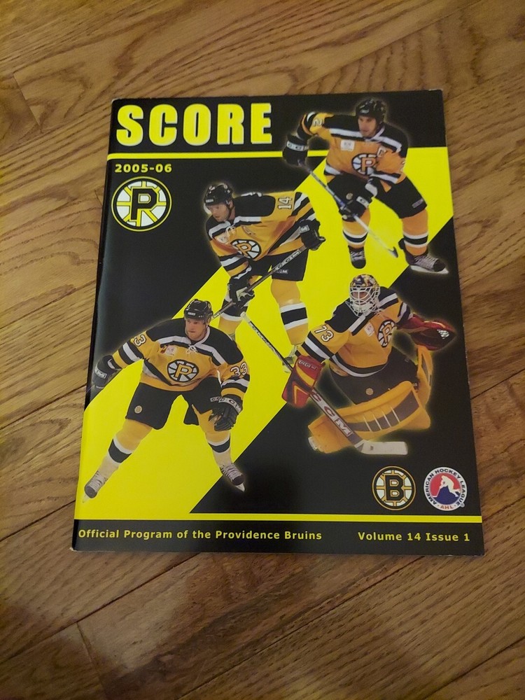 Providence Bruins 2005-2006 Official   Program  AHL  Tim Thomas