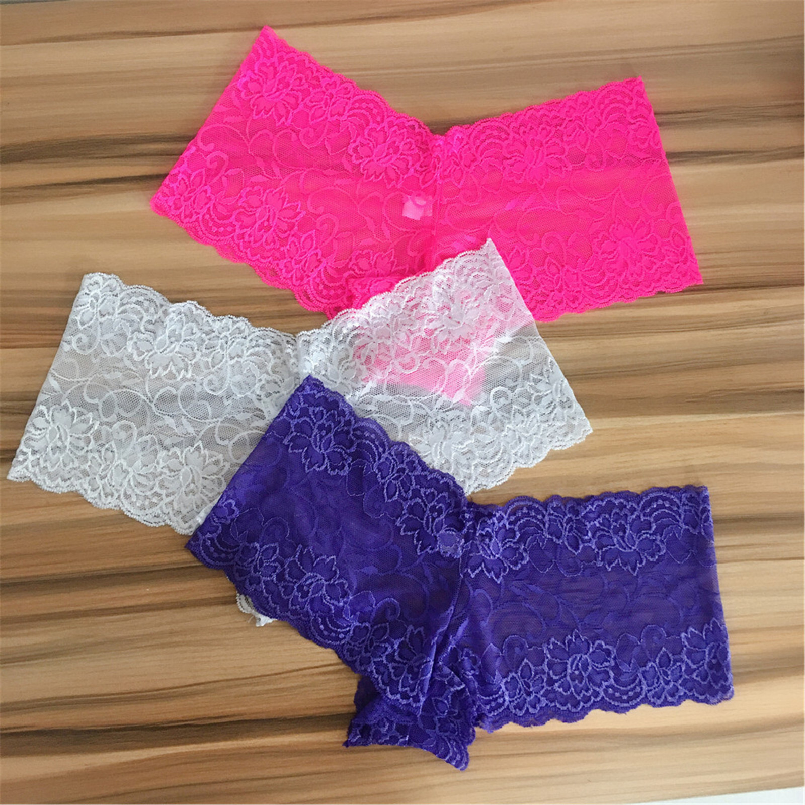 6 Pcs Lot Womens Sexy Full Lace Boyshorts Panties Hot Briefs Underwear,S-XXL