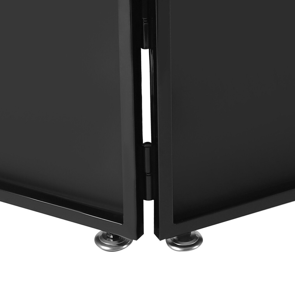 Portable Event Facade 4 Sections Tabletop DJ Booth Foldable Cover Screen] US