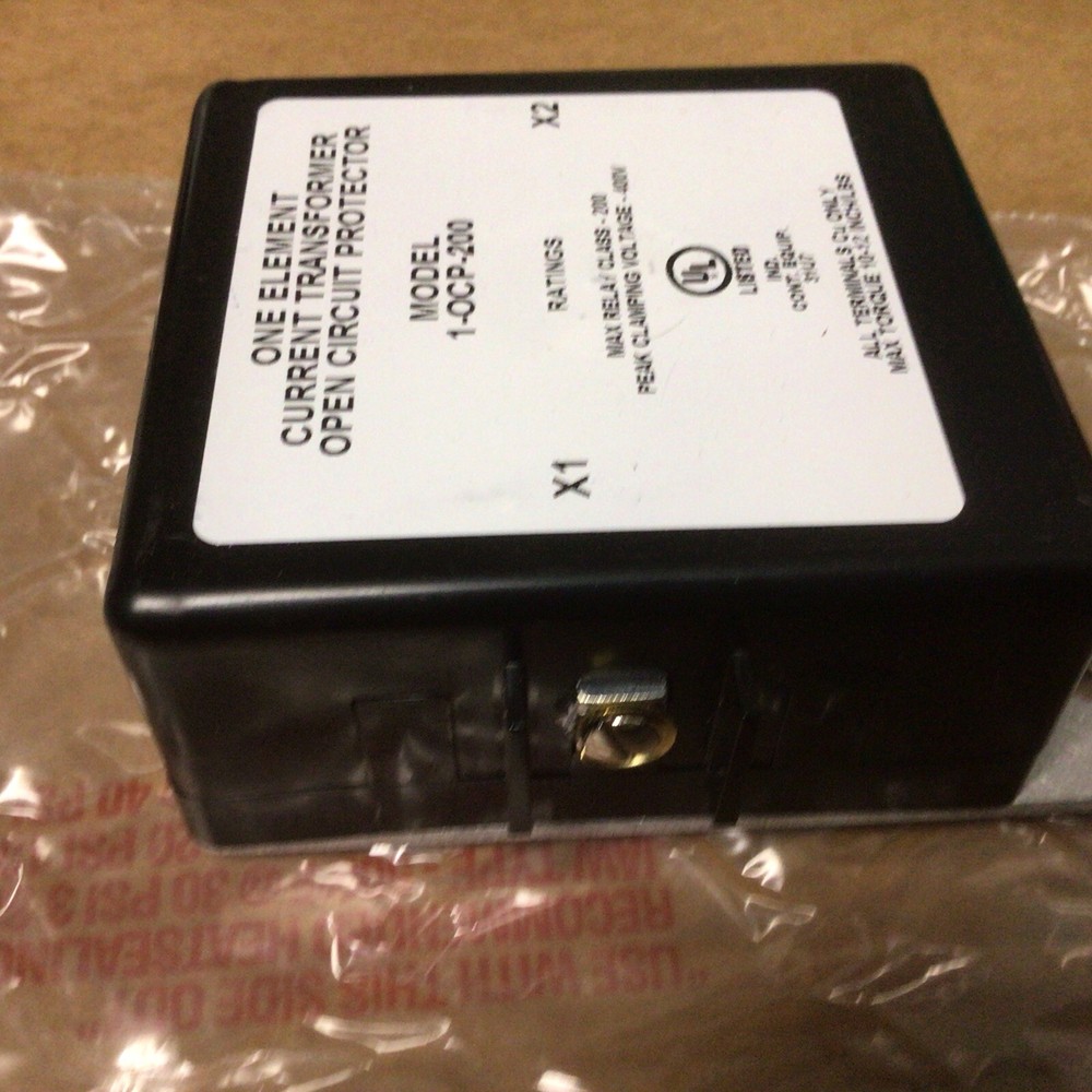 ONE ELEMENT 1-OCP-200 CURRENT TRANSFORMER OPEN CIRCUIT PROTECTOR