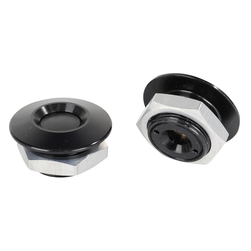 Pair Push Button Quick Release Hood Bonnet Pins Lock Clip Car Bumper Latch Set