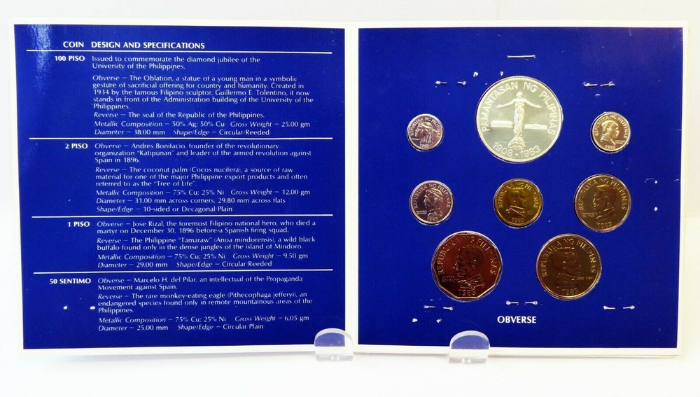 1983 Philippines Brilliant Uncirculated Coin Collection