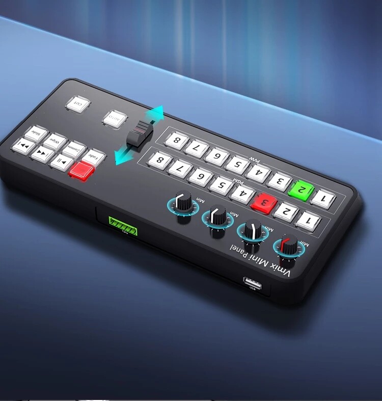 TYST Video Vmix Mini Switcher Control Panel MIDI2.0 Video Recording for Vmix