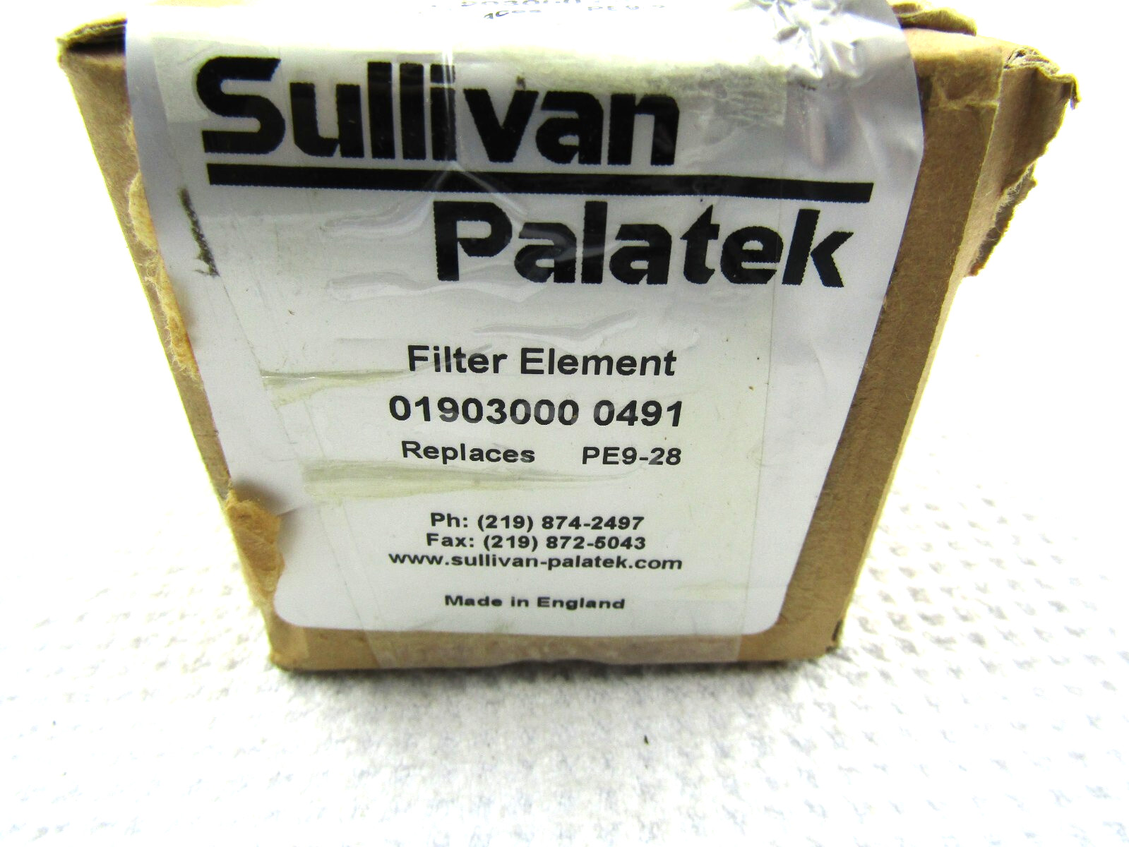 Sullivan Palatek Filter Element 019003000 0491