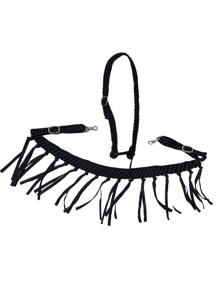 Mule Tape Tripping Collar  Black With Simple Headstall