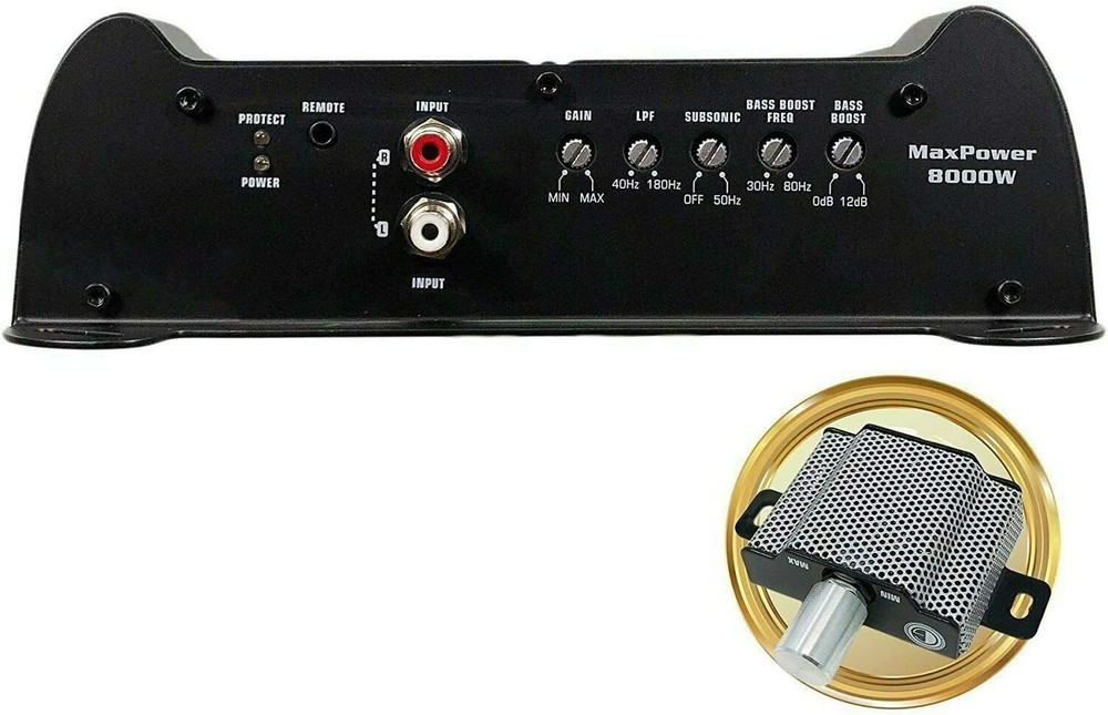 Gravity 8000W Class D 1 Ohm Stable car audio Subwoofer Competition Amplifier