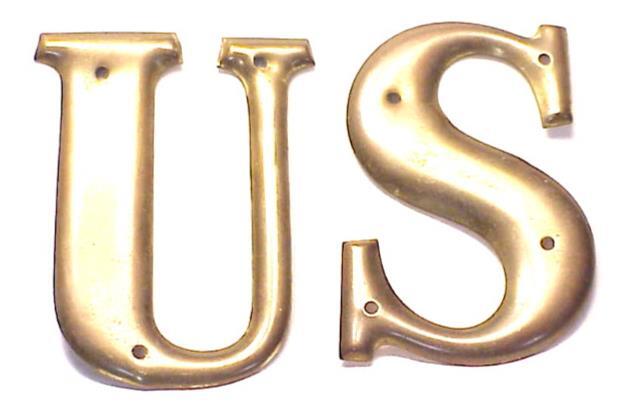 Indian Wars BRASS U.S. Letters