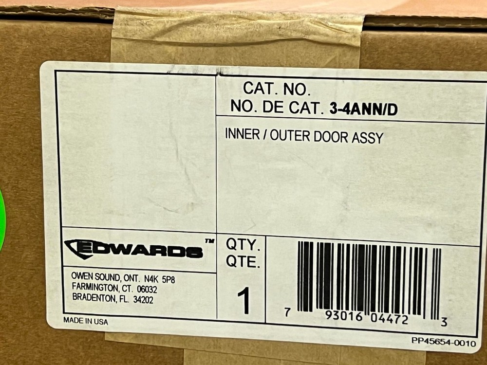 EDWARDS EST 3-4ANN/D Inner Outer Door assy