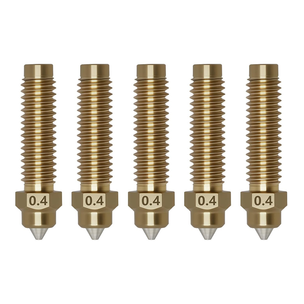 5-Pack 0.4mm Hardened Steel Nozzle Kit for Elegoo Centauri 3D Printer