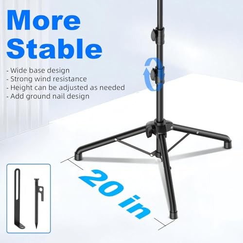 Starlink Mini Tripod Mount with Adapter, 270° Tilt Angle Adjustable Black