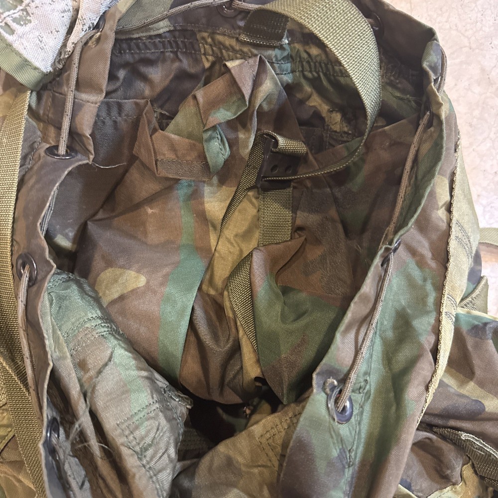 TWO US Army Field Pack Combat Nylon LC-1 Medium Alice Vintage Backpack