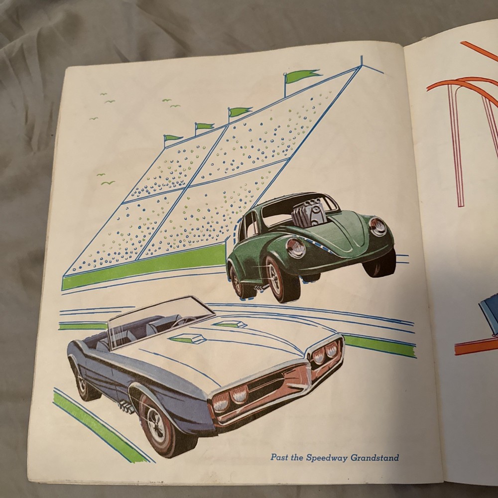 VINTAGE - 1968 HOT WHEELS STICKER FUN BOOK -