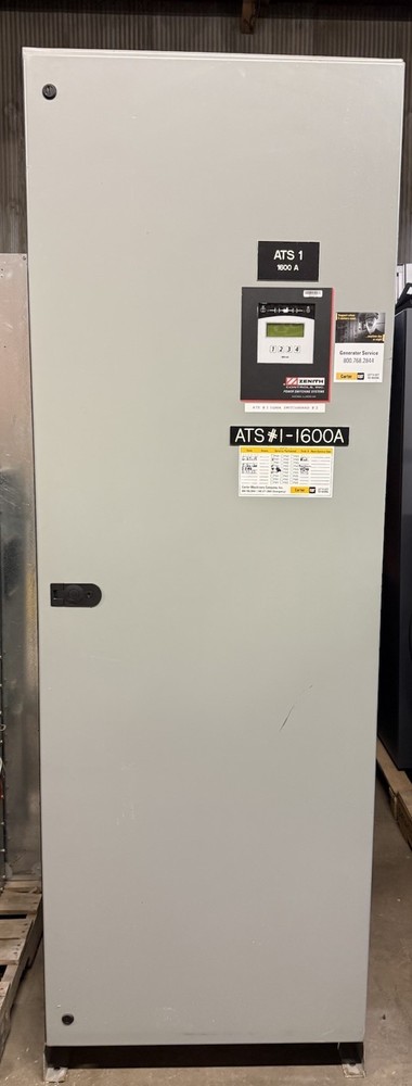 ZENITH 1600 Amp ATS Automatic Transfer Switch 3 PHASE 480V 277V 3 POLE
